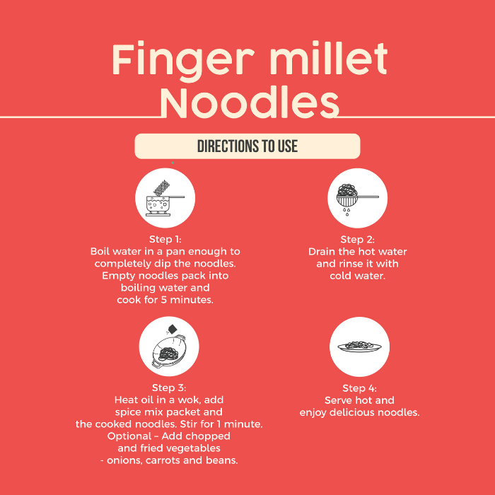 Finger millet (Ragi) Healthy Noodles