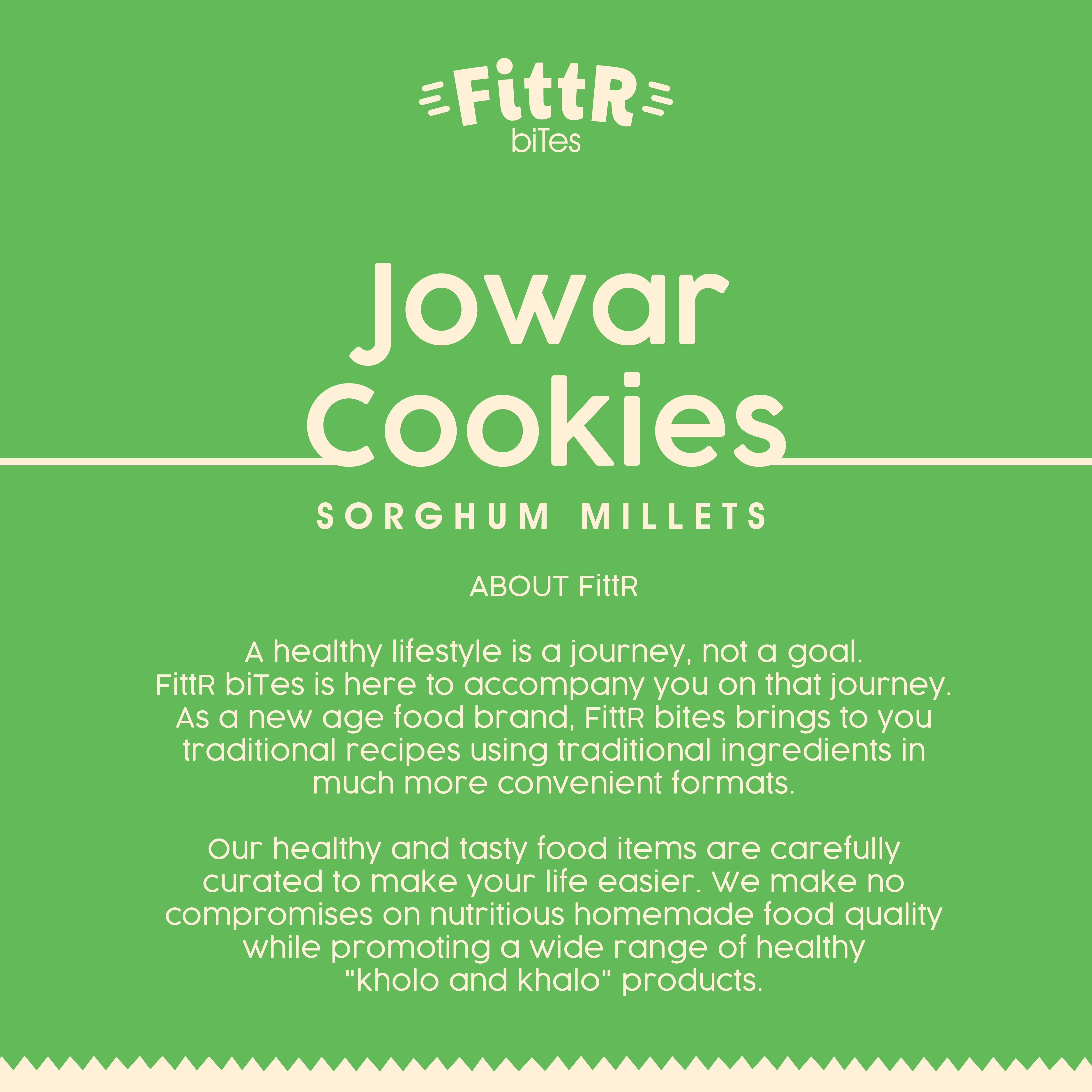 Jowar Millet Cookies ( (Pack of 4 boxes - 100 grams each box)