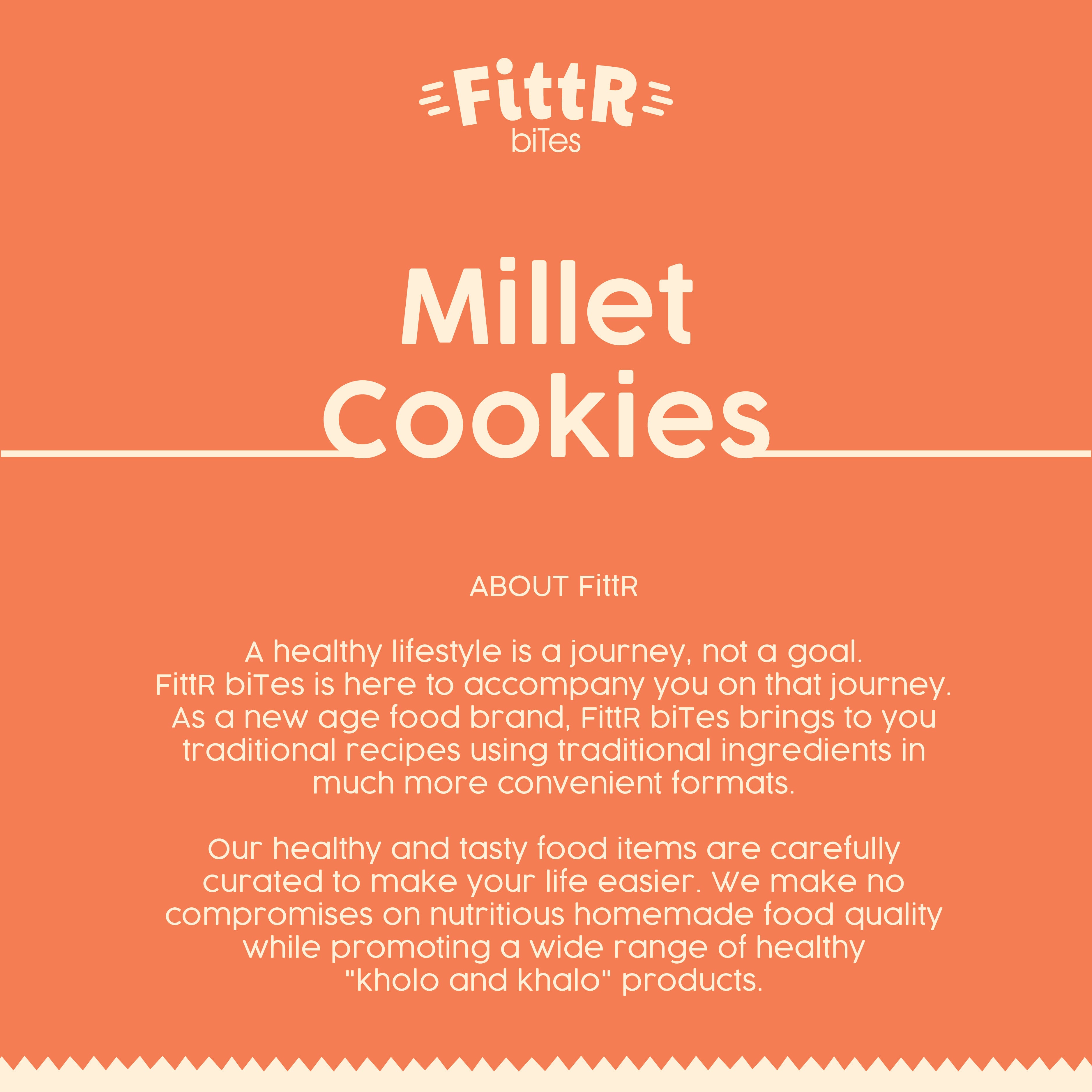 Multi Millet Cookies (Pack of 4 boxes - 100 grams box each)