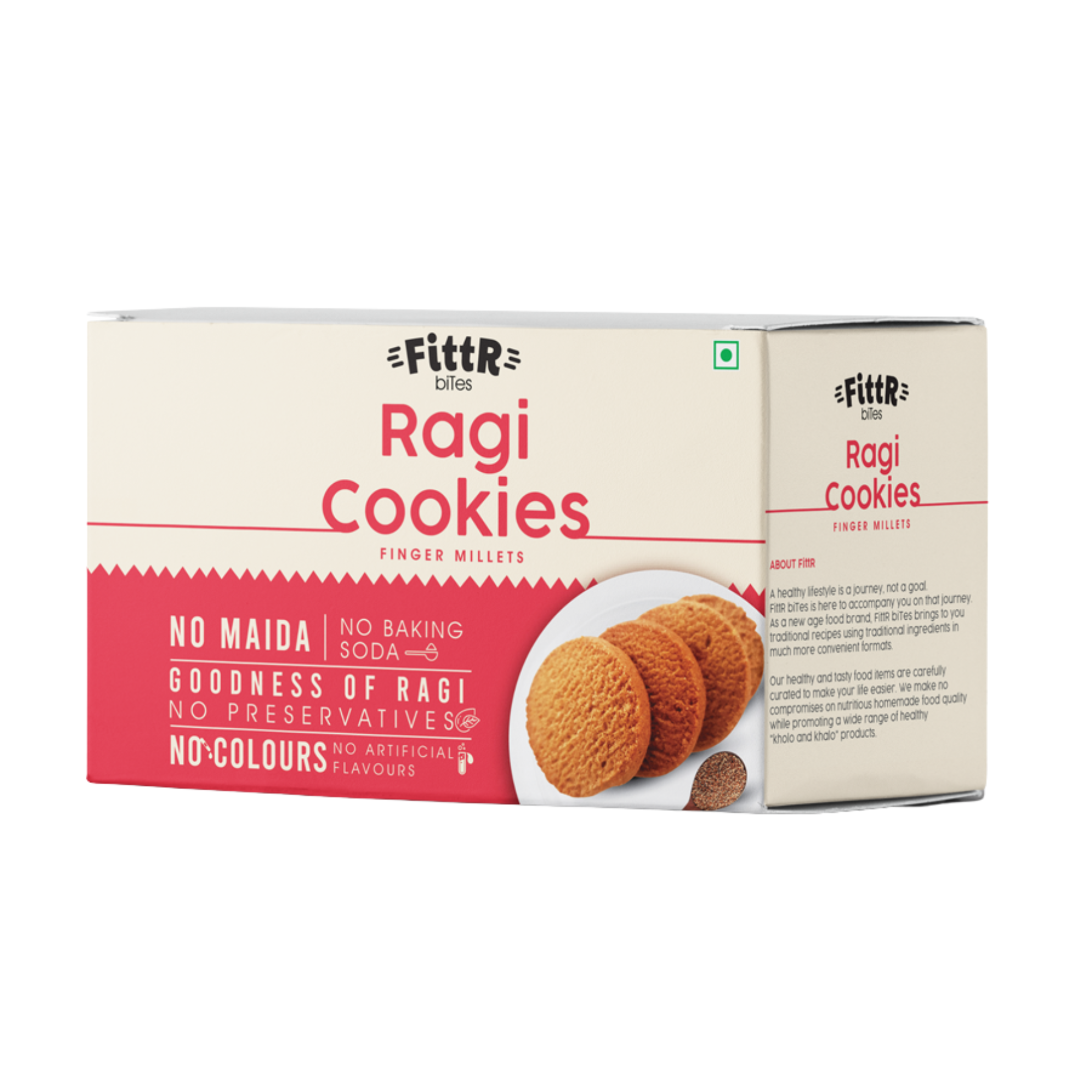 Combo pack - 2 packs Ragi cookies and 2 packs Multi Millet cookies