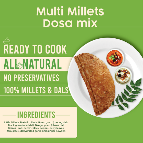 Combo Pack - Millet Khichidi mix and Millet Dosa mix