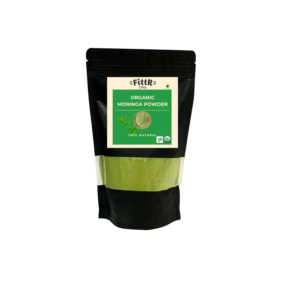 FittR Bites Organic Moringa Powder 200g – Pure, Natural Superfood for Immunity and Energy