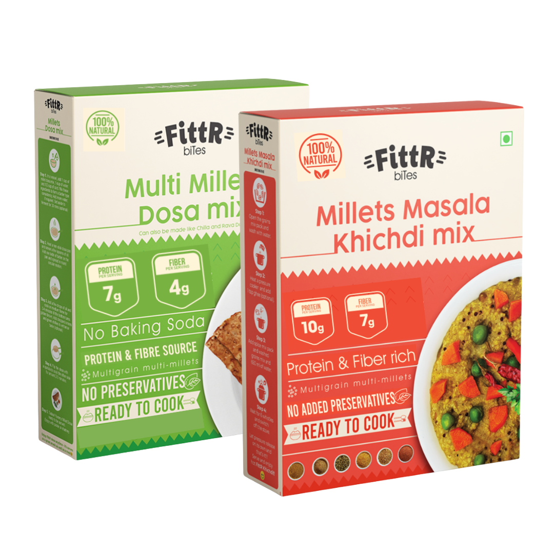 Combo Pack - Millet Khichidi mix and Millet Dosa mix