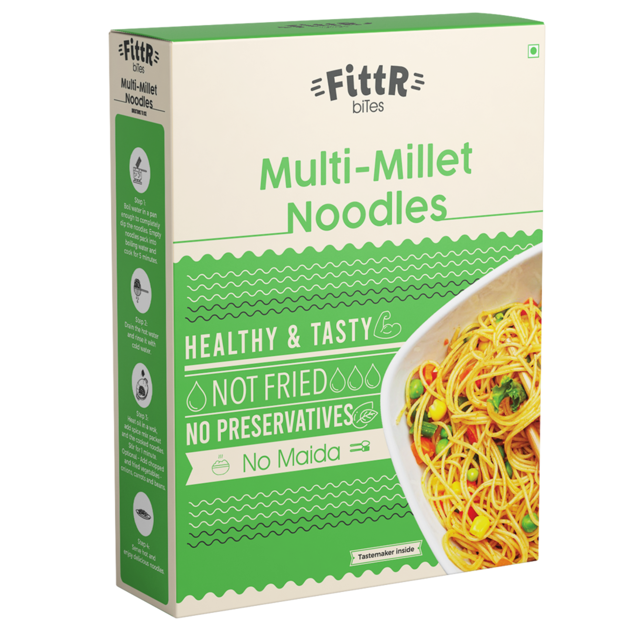 Multi Millets Noodles & Finger Millets (Ragi) Noodles Combo | Pack of 2 | 192g Each