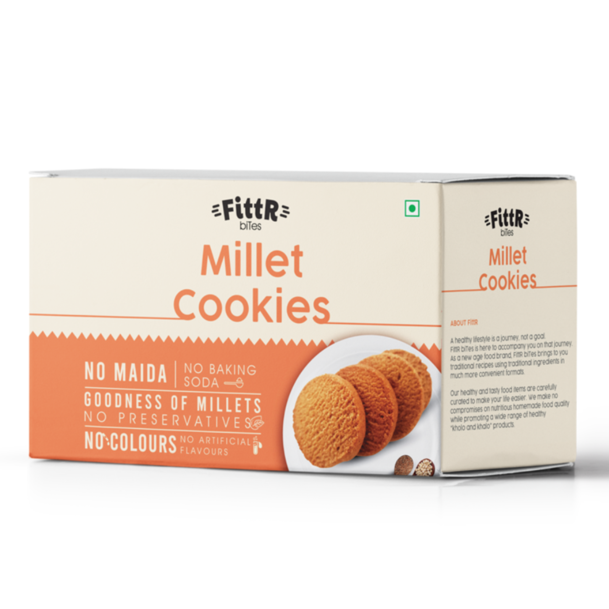 Combo pack - 2 packs Ragi cookies and 2 packs Multi Millet cookies