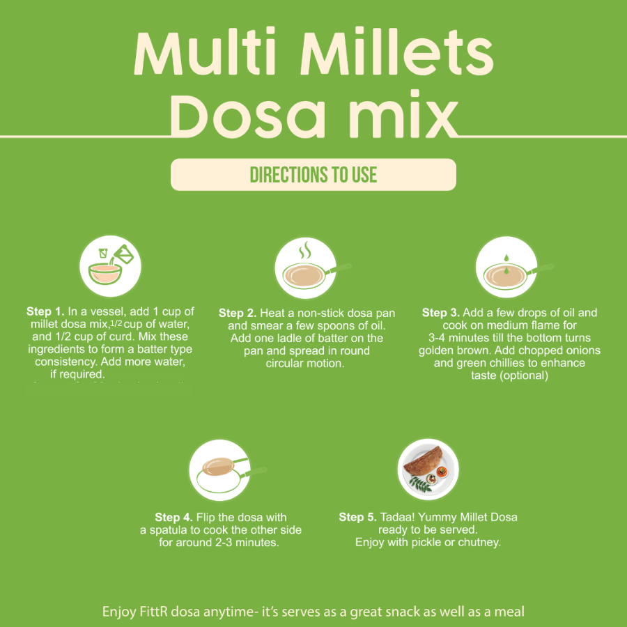 Combo Pack - Millet Khichidi mix and Millet Dosa mix