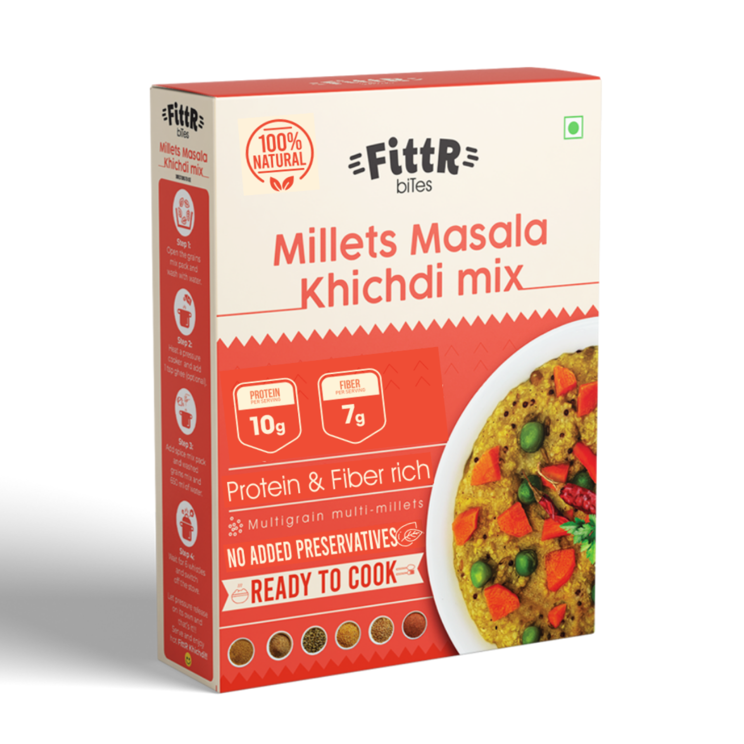 Multi Millets Masala Khichdi Mix | 200 Grams Pack